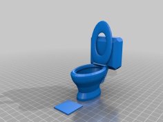 Toilet Dollhouse 3D Printer Model