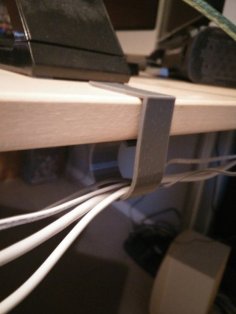 Desk Clip / Cable Management 3D Printer Model