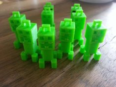 Creeper Keychain 3D Printer Model