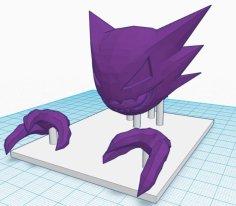 Haunter With Eyes And Floating Stand (Pokemon) 3D Printer Model