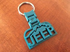 Jeep Mountain Keychain 3D Printer Model