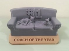 Coach (Couch) Of The Year Trophy 3D Printer Model