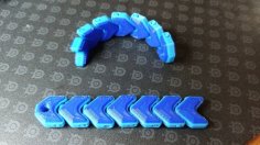 Keychain Snake Fidget / Snake Toy 3D Printer Model