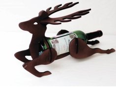 Laser Cut Deer Wine Holder