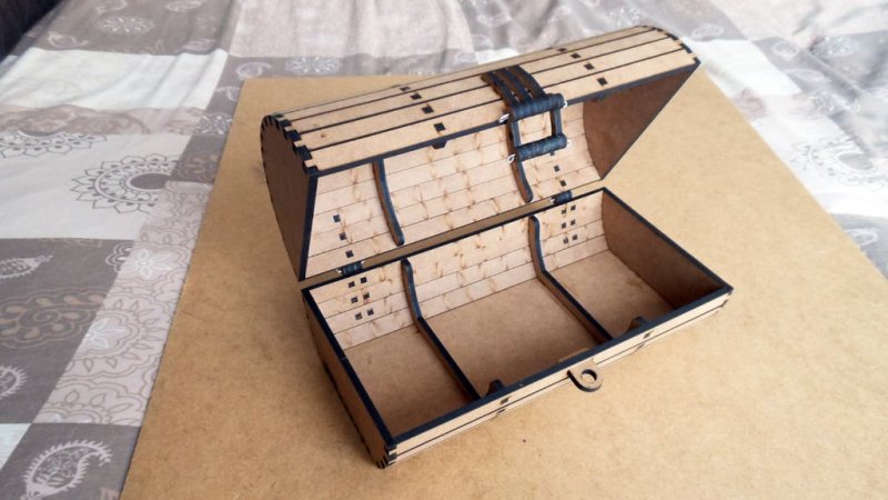 Laser Cut Barrel Box