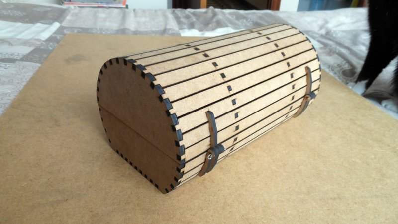 Laser Cut Barrel Box