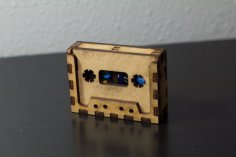 Laser Cut Cassette Tape Holder for SD Cards