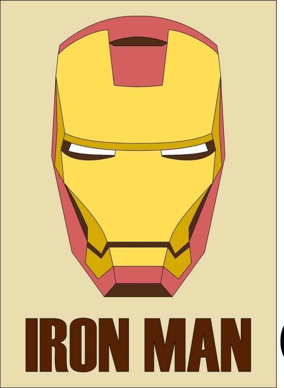 Laser Cut Iron Man Wood Veneer