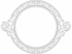 Fichier dxf cadre cercle cool