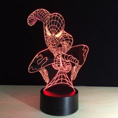 Spiderman Night Light Free Vector