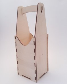 Laser Cut Wine Bottle Holder