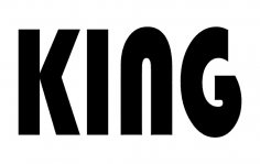 King Letters plik dxf