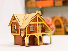 Laser Cut House 3mm MDF