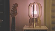 Laser Cut Rocket Lamp