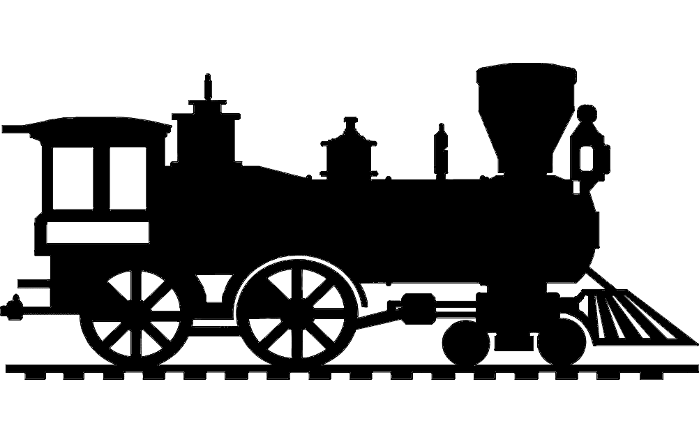 Fichier dxf locomotive à vapeur