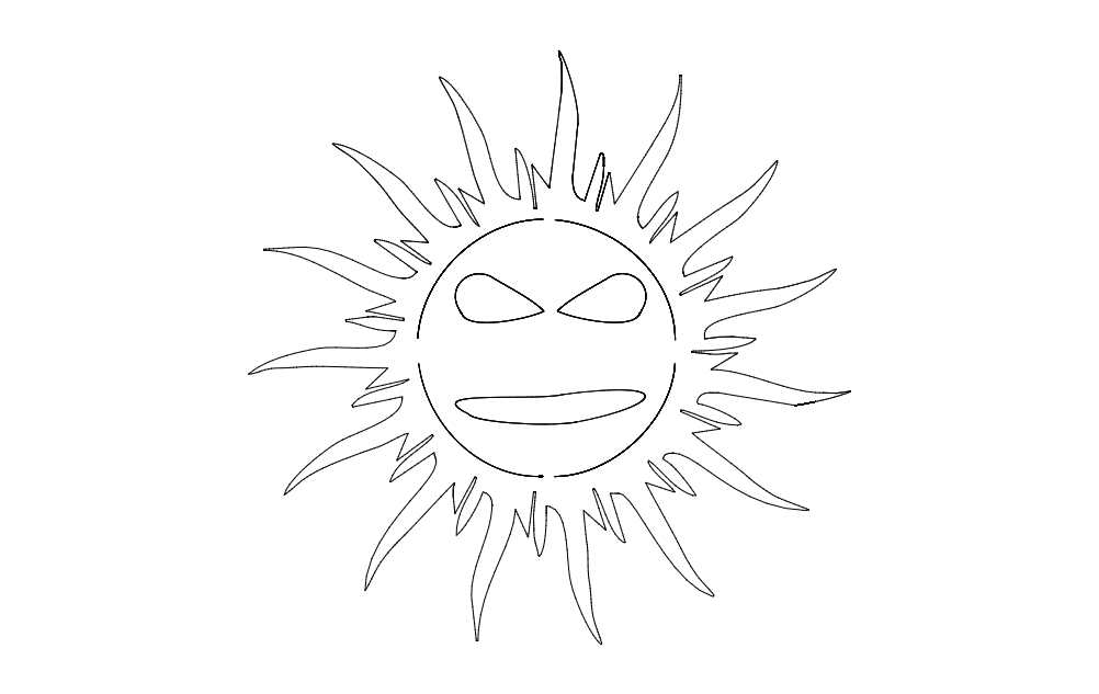 Tệp dxf Cool Sun