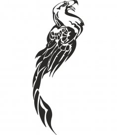 Fenix Tattoo Design Vector Free Vector