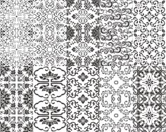Chinese Pattern Set Free Vector