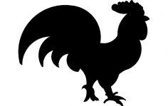 Rooster (4) dxf File