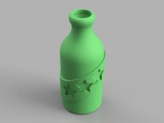 Booze Fighter Bottle And Badge 3D Printer Model