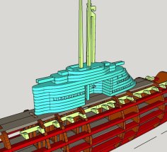 Laser Cut 1 100e U_Boat Type XXI (not RC)