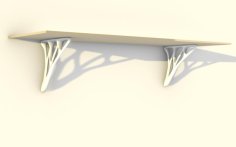 Organic Shelf Brackets 3D Printer Model