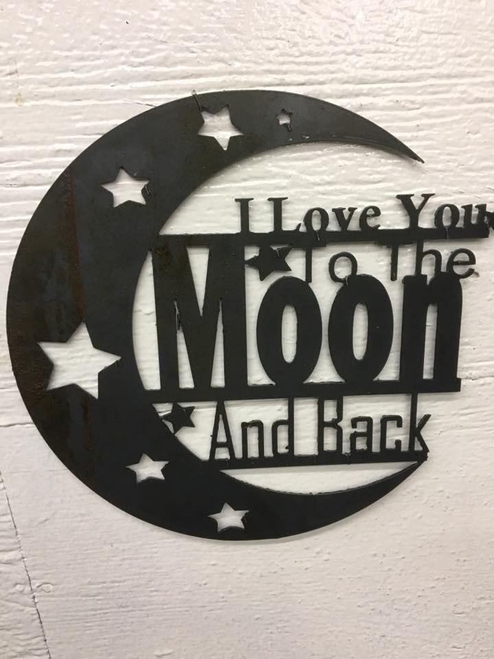 I Love You To Moon and Back dxf File Free Download - 3axis.co