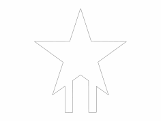 فایل dxf ستاره