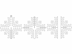 فایل سه بعدی Snowflake 16ga dxf