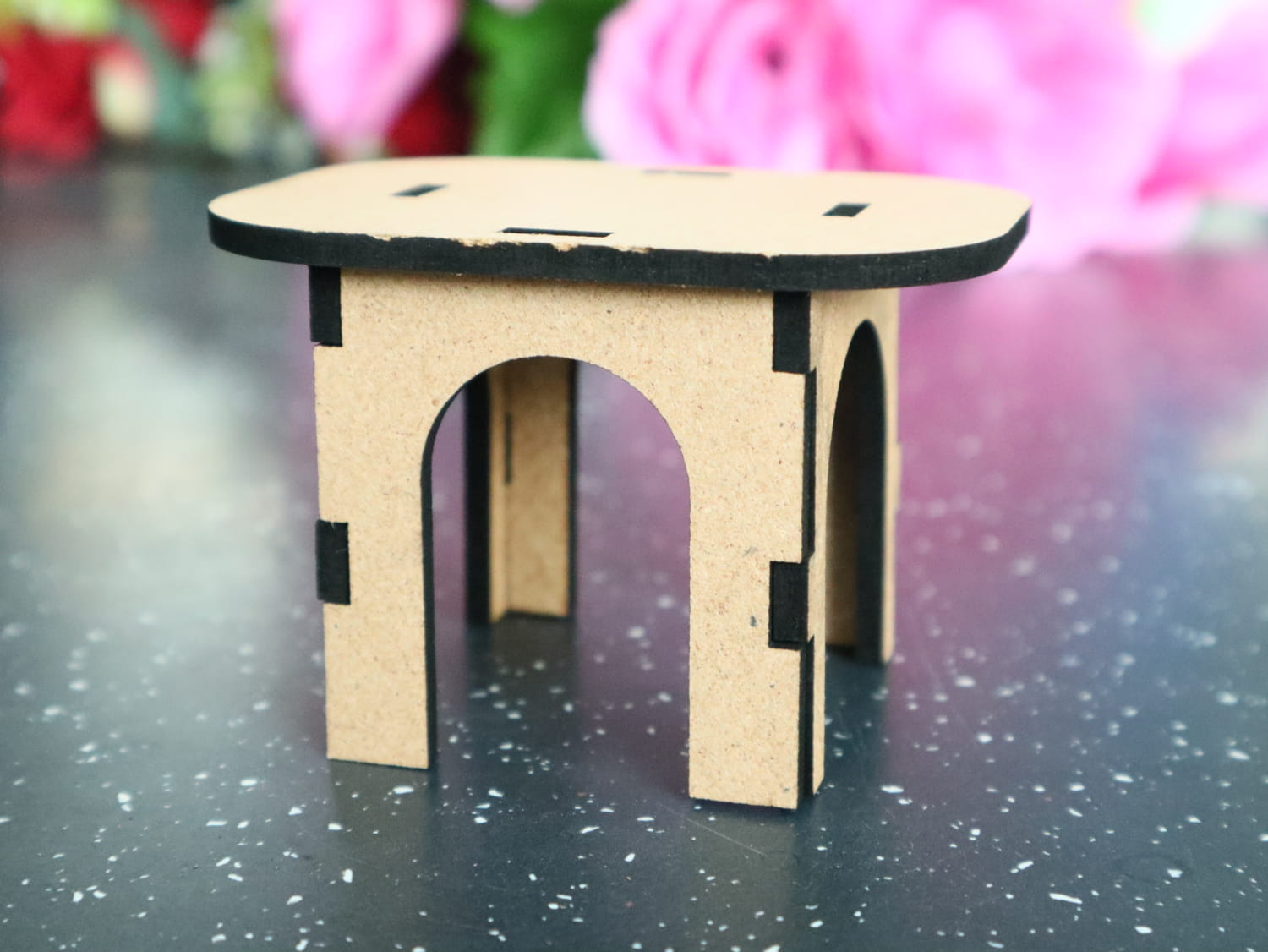 Laser Cut Miniature Table Free Vector