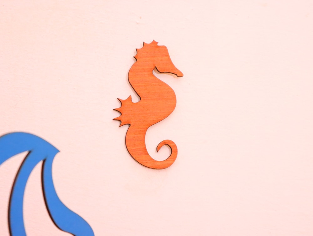 Laser Cut Seahorse Wood Cutout Free Vector