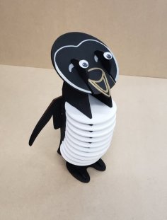Laser Cut Cute Penguin Coasters 3mm Free Vector