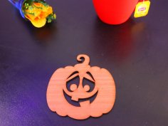 Laser Cut Pumpkin Halloween Coasters DXF File