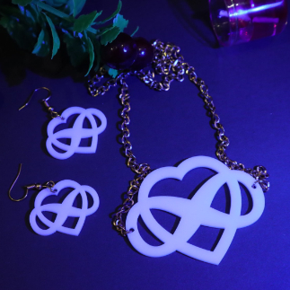 Laser Cut Acrylic Jewelry Necklace Earrings Free Vector