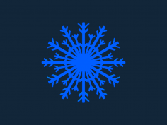 Snowflake white stl file