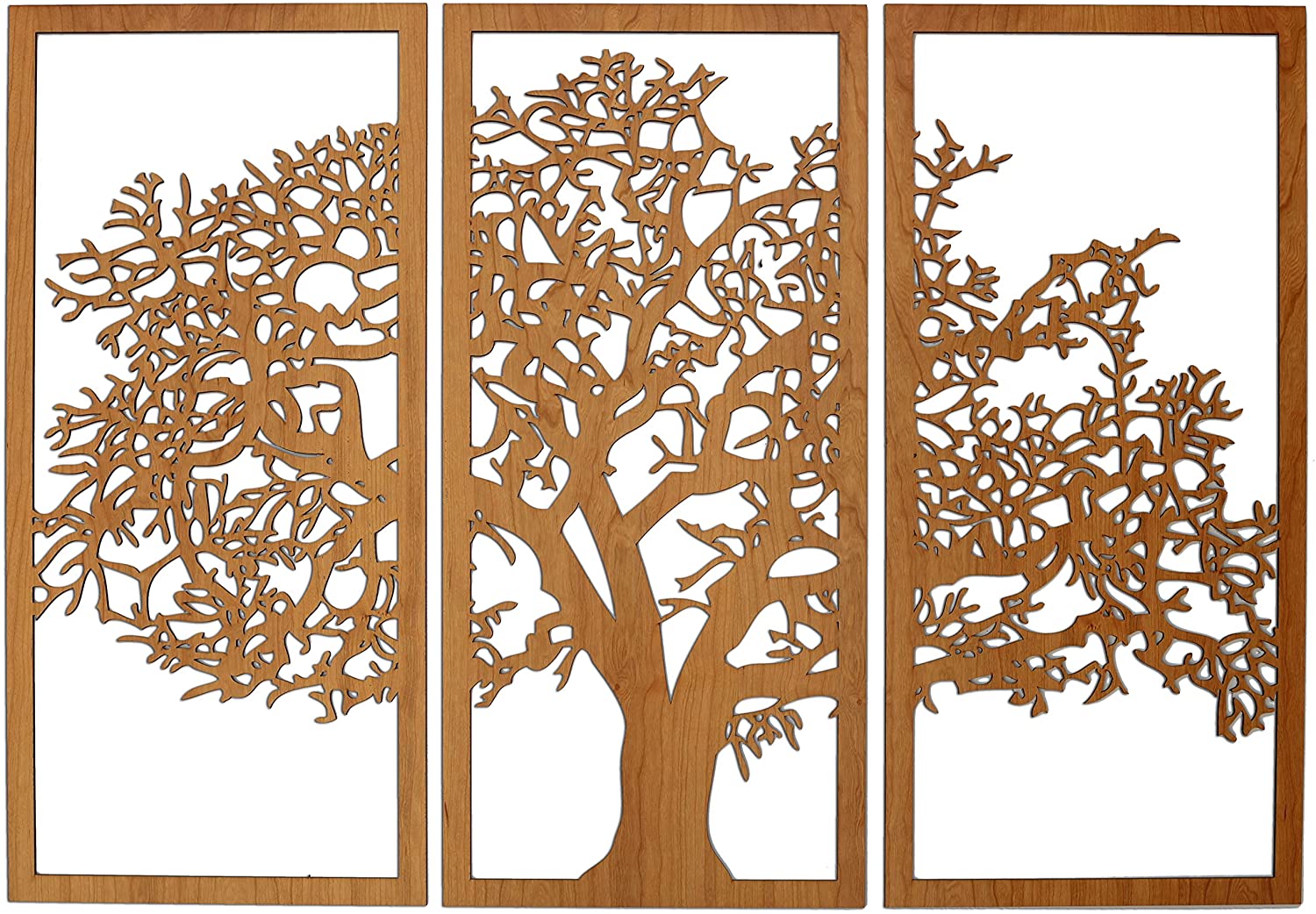 Download Laser Cut Tree Of Life 3 Panel Wood Wall Art Free Vector Cdr Download 3axis Co