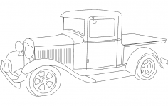 Arquivo dxf da pickup ford 1932