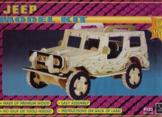 Laser Cut Jeep Model Kit Free Vector
