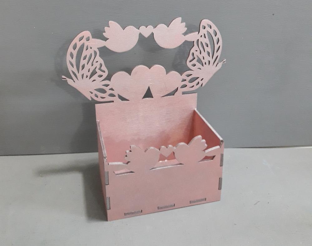 Laser Cut Box with Butterflies and Hearts Free Vector cdr Download ...