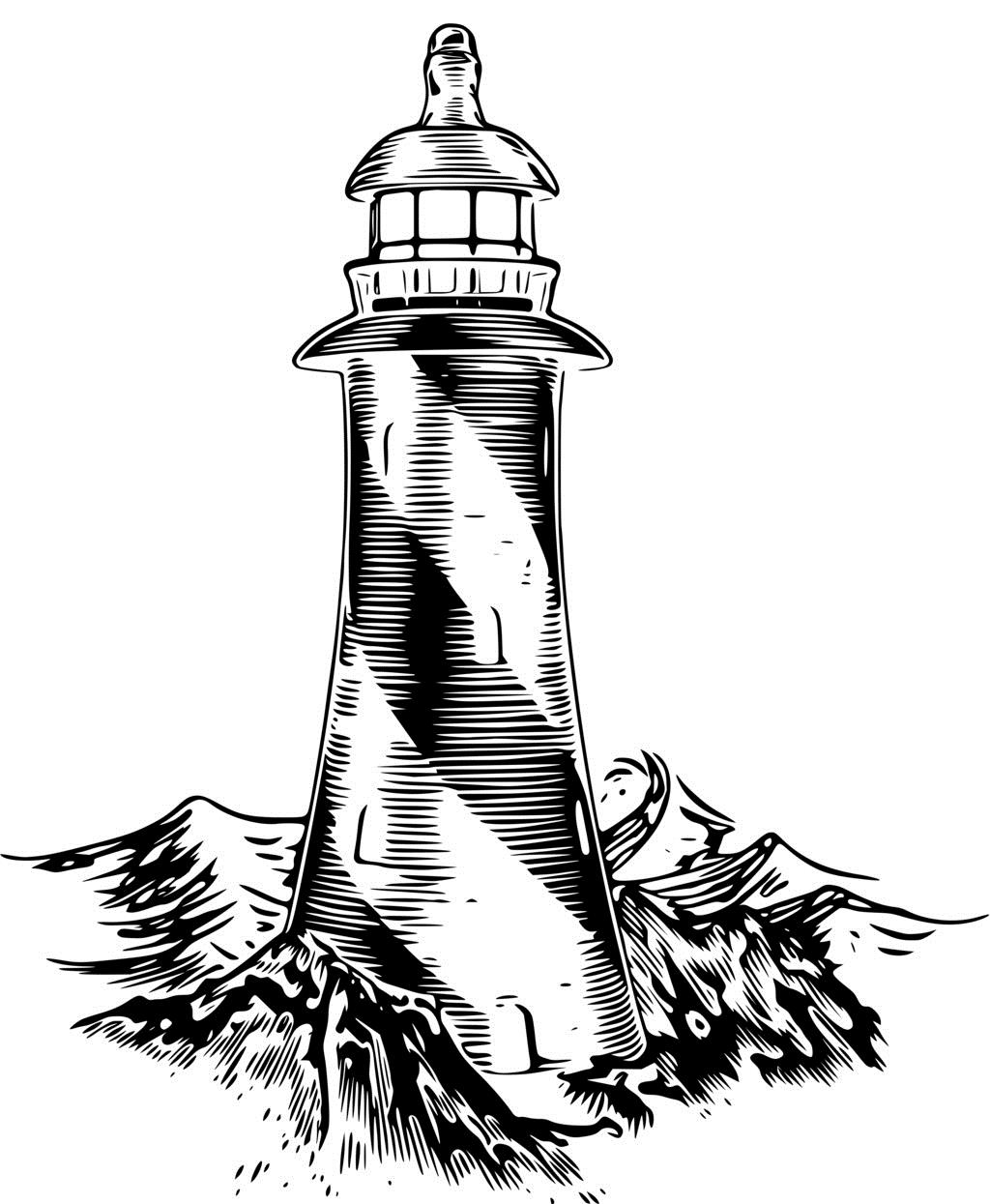 Lighthouse Free Vector cdr Download - 3axis.co