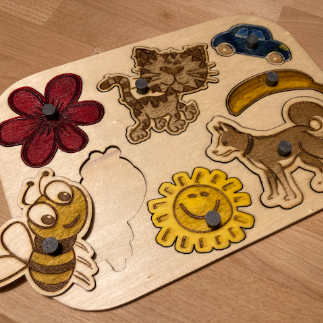 Laser Cut Baby Puzzle Toy SVG File