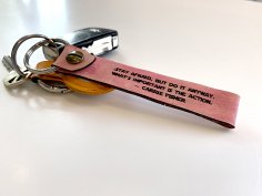Laser Cut Leather Keychain SVG File