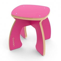 Laser Cut Childrens Stools 18mm Free Vector