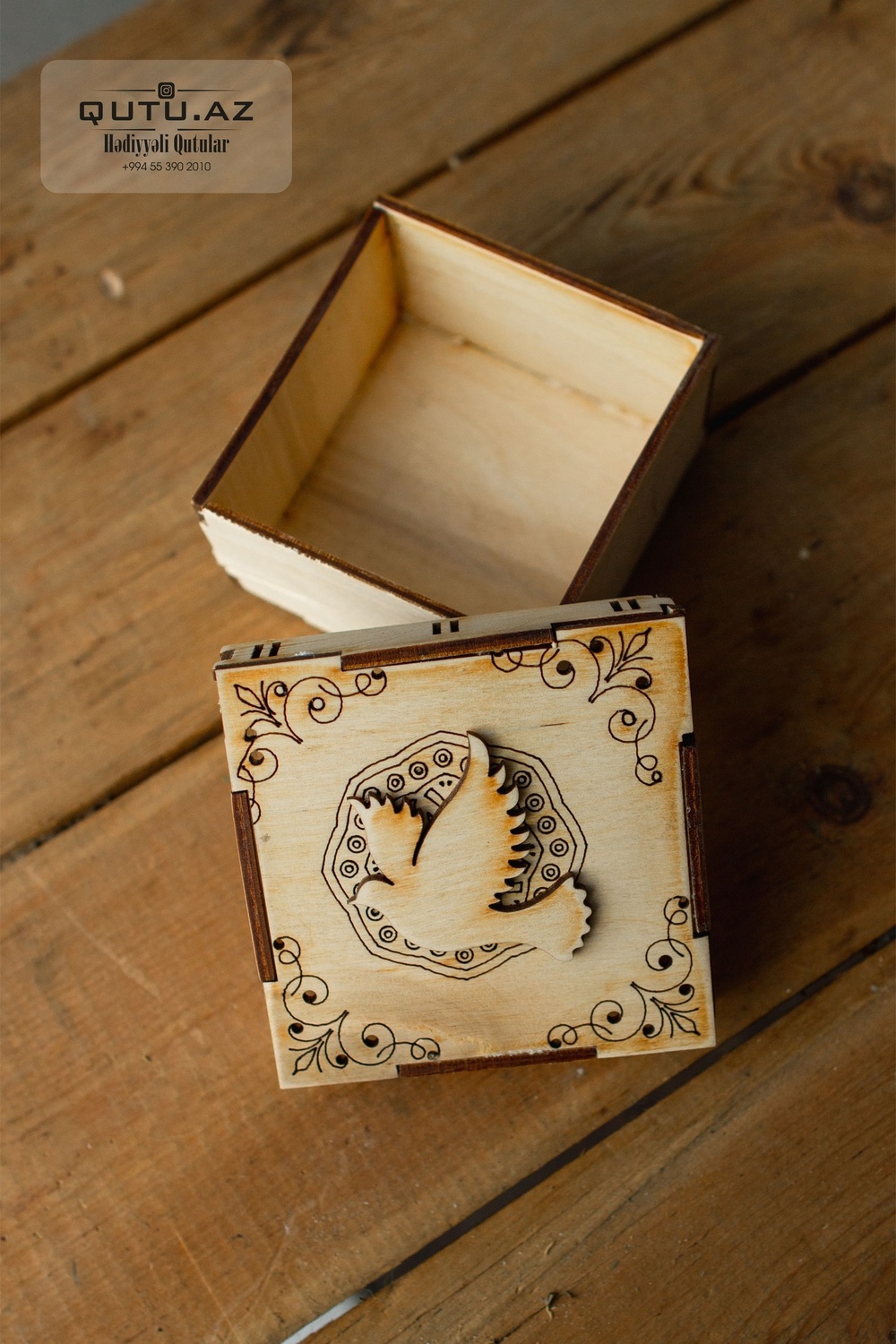 Laser Cut Decorative Wooden Jewelry Box Free Vector