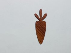 Laser Cut Blank Wood Carrot Cutout For Painting Free Vector