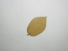 Laser Cut Unfinished Wooden Elm Leaf Cutout Free Vector