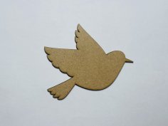 Laser Cut Wooden Bird Cutout Wood Bird Shape Free Vector