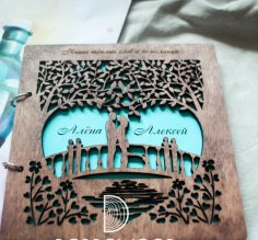 Laser Cut Book Cover DXF File
