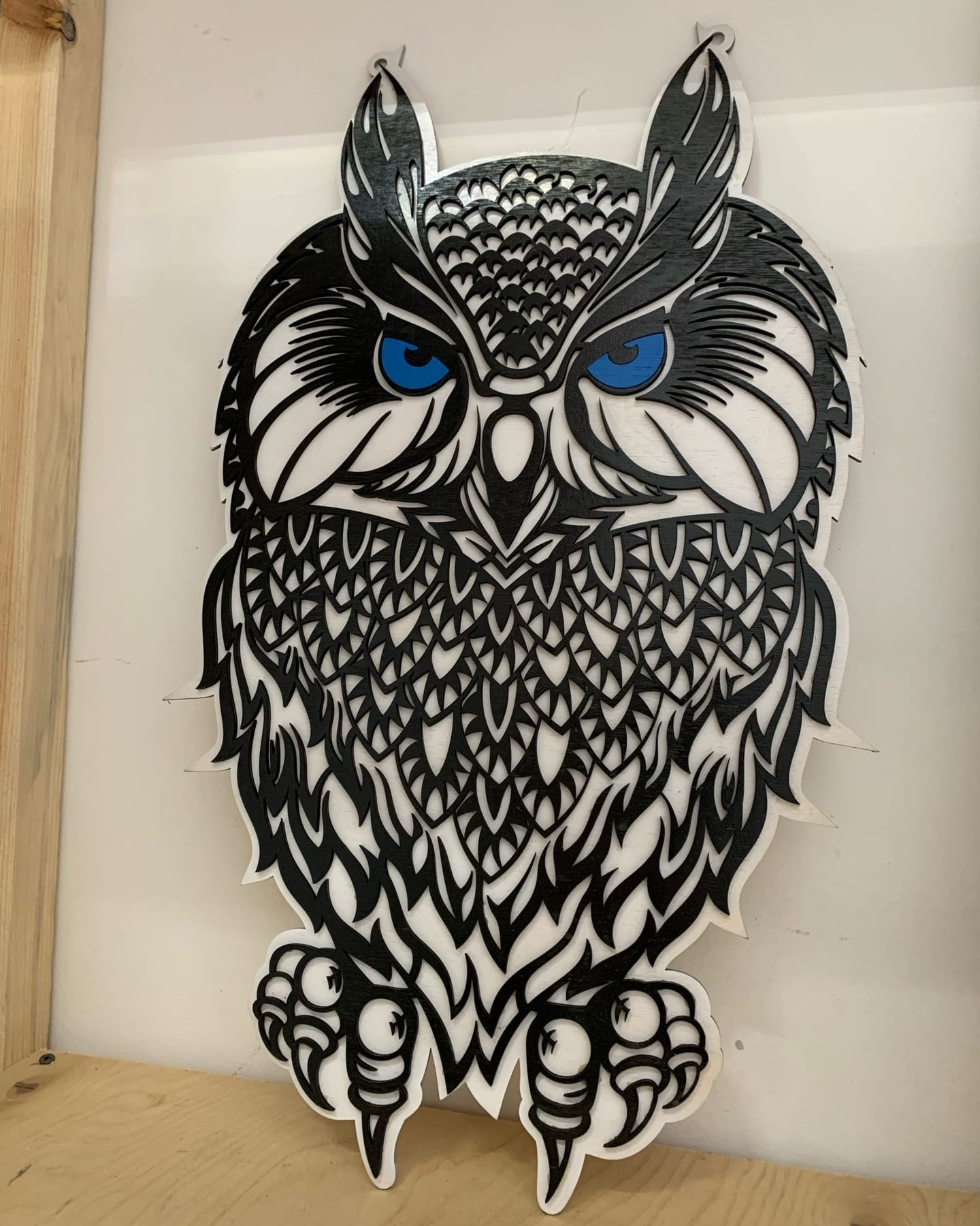 Bảng điều khiển trang trí tường bằng laser Cut Owls
