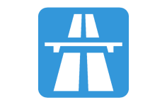 Straßenschild Autobahn oder Schnellstraße dxf-Datei